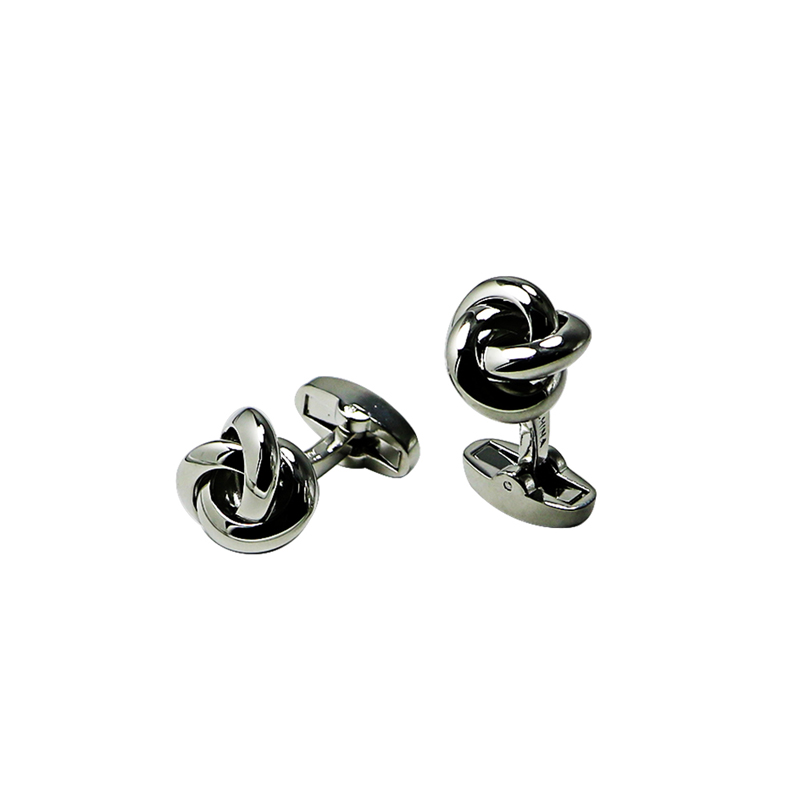 Υψηλή στιλβωτική αγάπη Knot Cuff Links
