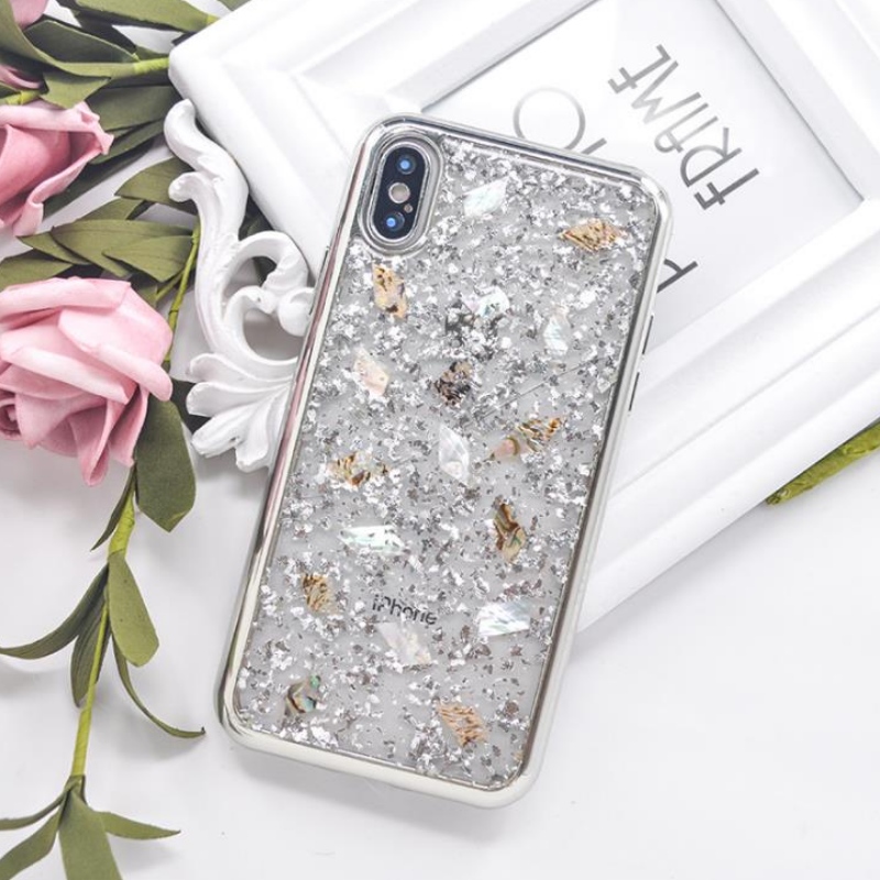 Apple για άμεση πώληση χρυσή επένδυση από αλουμινόχαρτο iPhone, πολύχρωμο διάφανο περίβλημα από κινητό περίβλημα