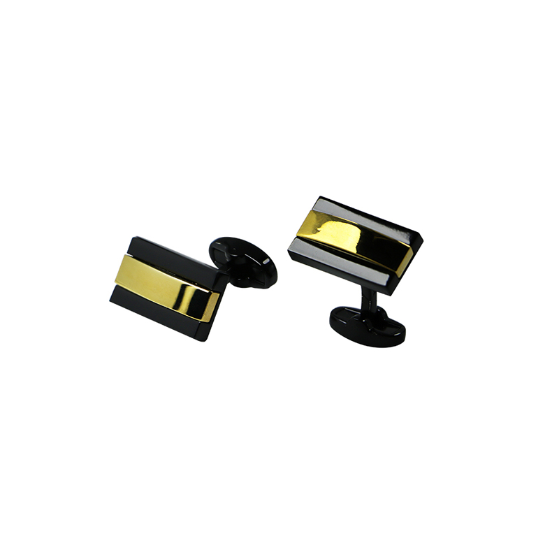 2 τόνοι Gold Bridged Cool Cuff Links