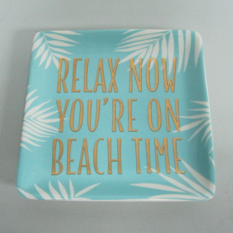 Χρυσή μεταλλική Δεκαετία Ceramic Plate Dinner Plate Decoration Plate 4.5\\