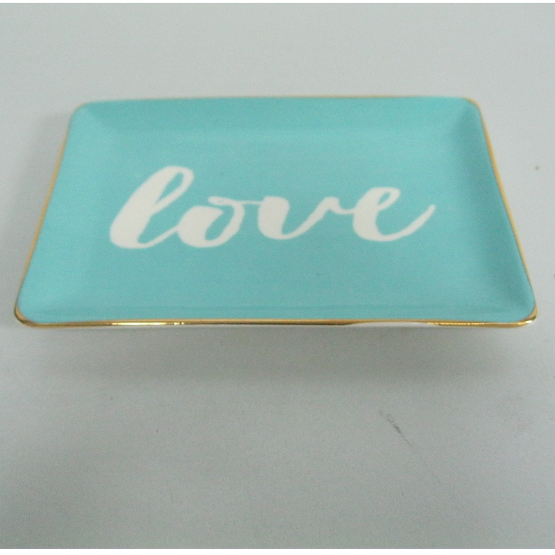 Gold Rimmed Ceramic Food Service Plate Derociation Plate 4