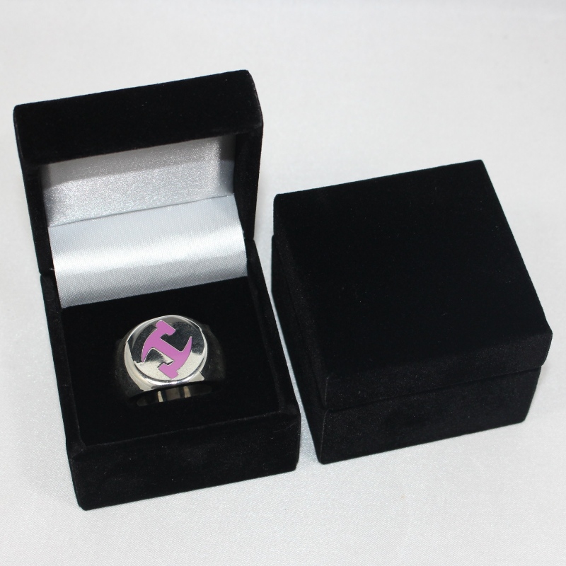 Στοιχείο V-08 τετράγωνο κουτί flannelette για διάμετρο 25-38 mm κέρμα, σήμα, μεγάλο δακτύλιο κ.λπ. mm. 60 * 60 * 48, βάρη περίπου 63g