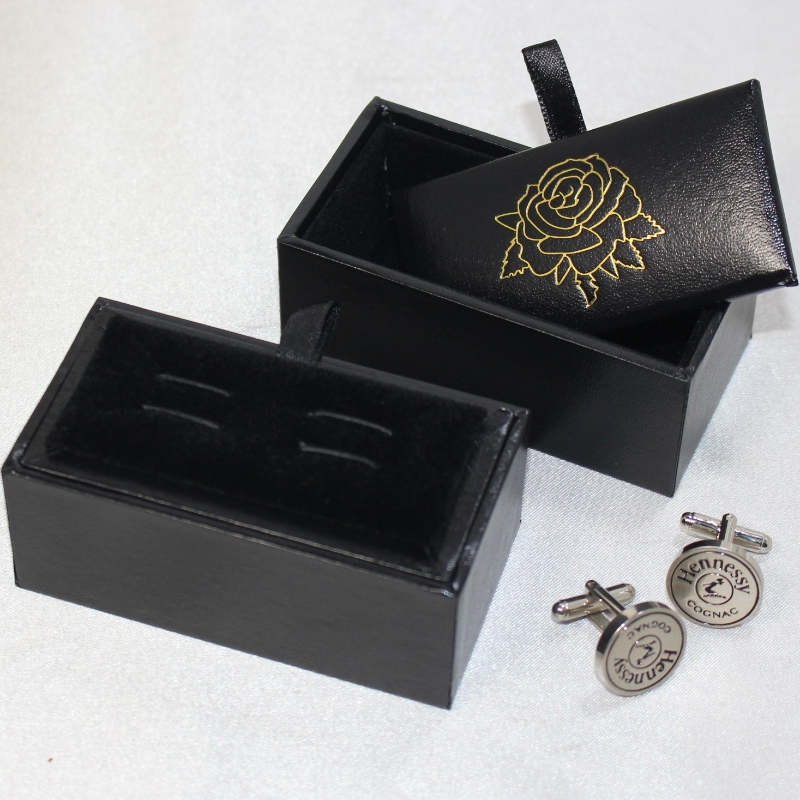 Αντικείμενο V-20 ορθογώνιο δερμάτινο κουτί PU για τα μανικετόκουμπα κλιπ 60mm κ.λπ. mm.85*45*36, βάρη περίπου 55g