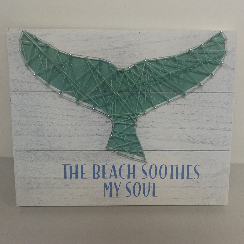 Wood Box Handmade String Wall Art Kit Wood Sign 160, 28x35CM