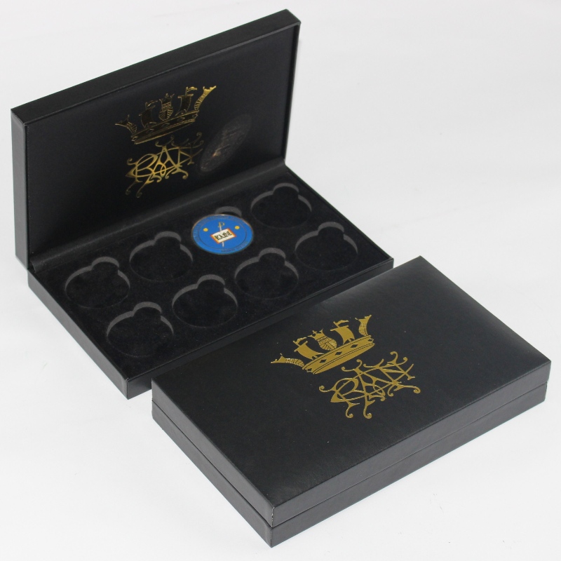 Αντικείμενο V-21 ορθογώνιο δερμάτινο κουτί PU για 90*120 mm μετάλλιο, μετάλλιο νομισμάτων και σήμα κ.λπ.234*140*40, βάρη περίπου 325g