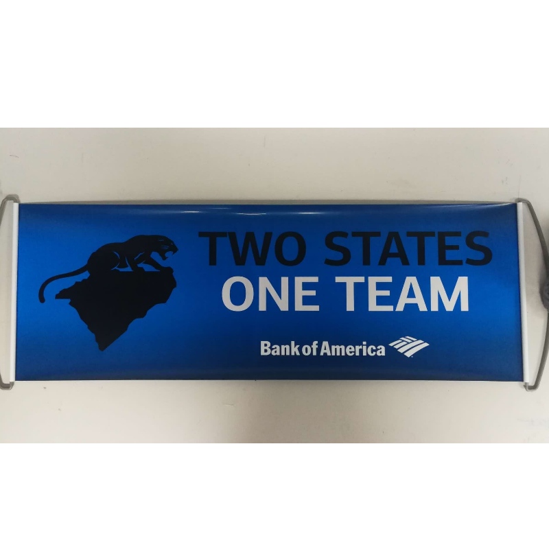 Προσαρμοσμένο λογότυπο Hand Held Roller Banner- Panthers 24x68CM