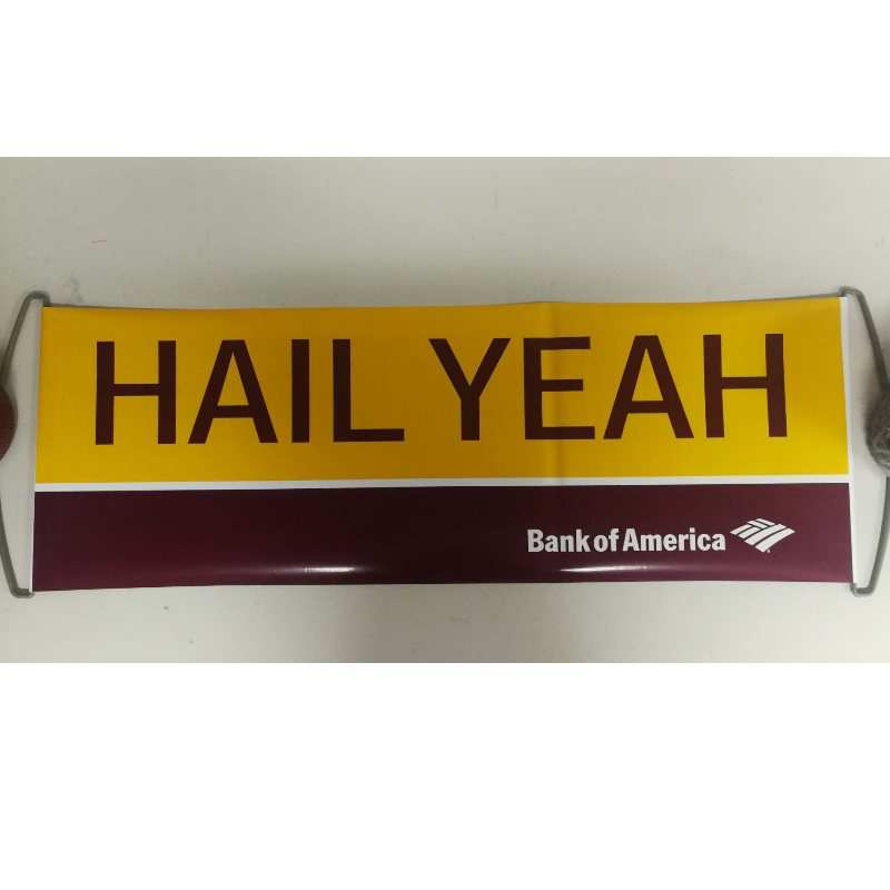 Προσαρμοσμένο Logo Hand Roller Banner- Redskins 24x68CM