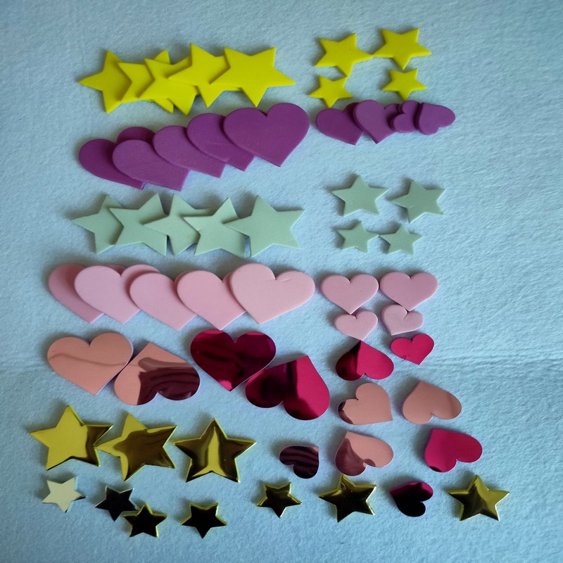 EVA καρδιά EVA αστέρια