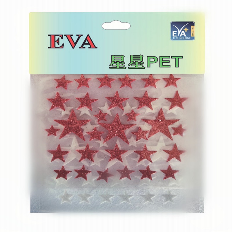 Φωτοαριστέρες PET Foam αυτοκόλλητα PET Foam Glitters PET
