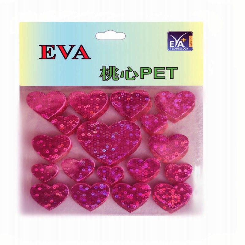 Φωταυτοκόλλητα PET Foam Glitters PET Foam Hearts PET