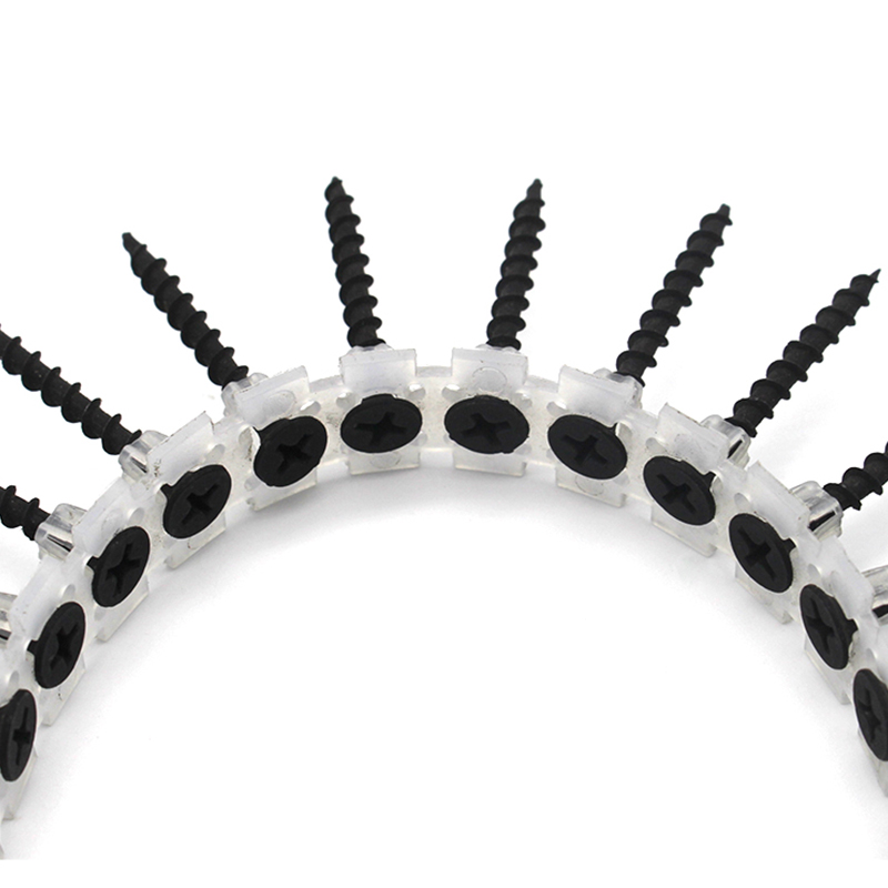 Πλαστική ταινία με επικάλυψη μαύρο φωσφορικό βιδωτό καρφί για εγκατάσταση