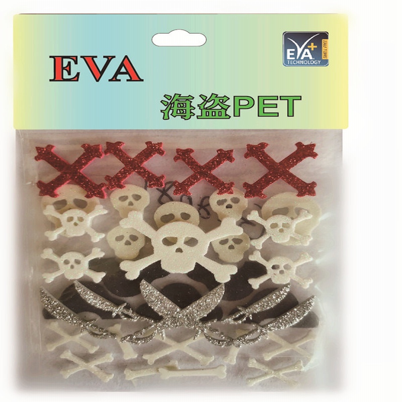 Αυτοκόλλητα αφρού PET Foam Glitter PET Σε σχήμα αφρού PET