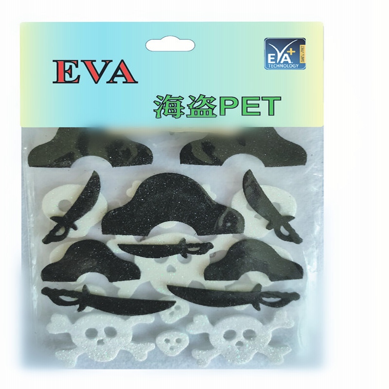 Αυτοκόλλητα αφρού PET Foam Glitter PET Σε σχήμα αφρού PET