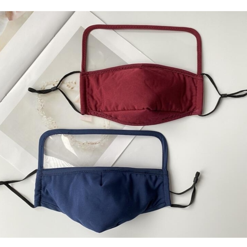 WOVEN FACE MASK 100% Βαμβάκι φιλικό προς το δέρμα, προστασία και προστασία των ματιών και του στόματος με φίλτρο διπλής όψης PET & PM2.5