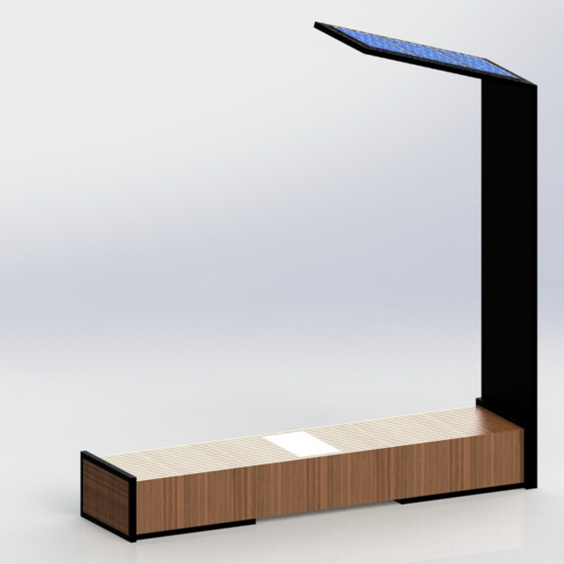 Έξυπνος εξωτερικός πάγκος από ανοξείδωτο ατσάλι Smart Wifi USB με οθόνη LED