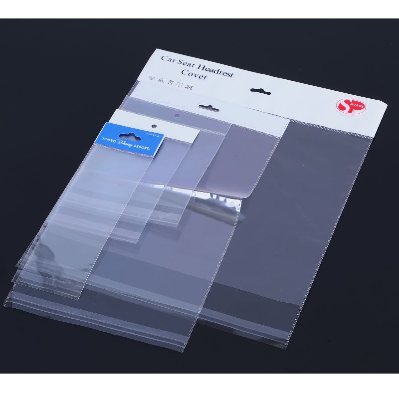 Πολύχρωμη τυπωμένη αυτοκόλλητη σφραγίδα OPP πλαστική τσάντα με κεφαλίδα