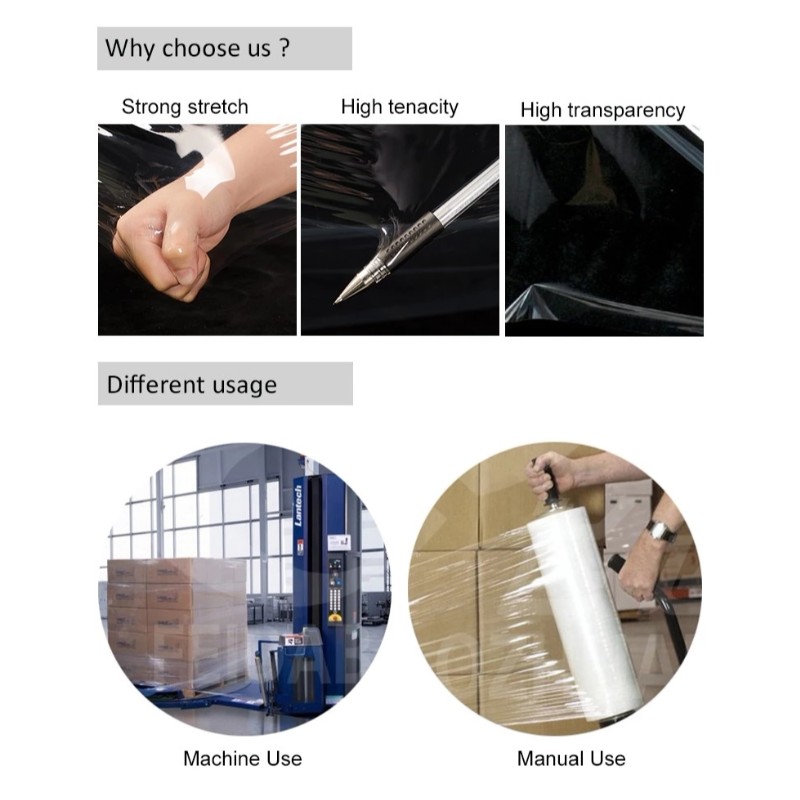 Παραγωγική τιμή 20 μικροκυτταρικό περιτύλιγμα παλέτας και γύψος Στρετς Ταινία συρρίκνωσης περιτυλίγματος