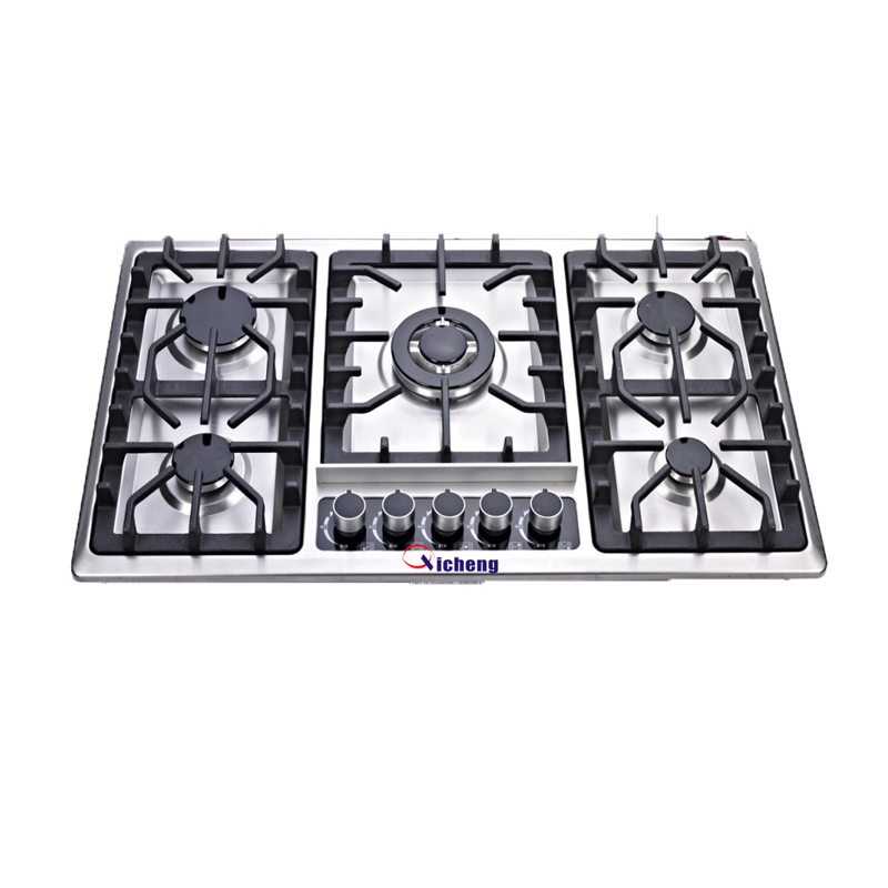 OEM μάρκα 210 από ανοξείδωτο χάλυβα 5 καυστήρες σε εστίες αερίου