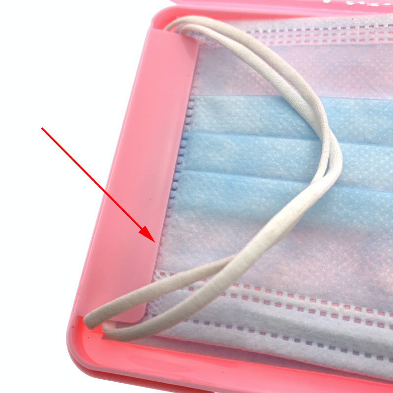 Μικρό μέγεθος Coloful Πλαστική θήκη αποθήκευσης προσώπου φορητή πλαστική μάσκα κάλυμμα θήκη αποθήκευσης μάσκα κάτοχος ταξιδιωτικό ...