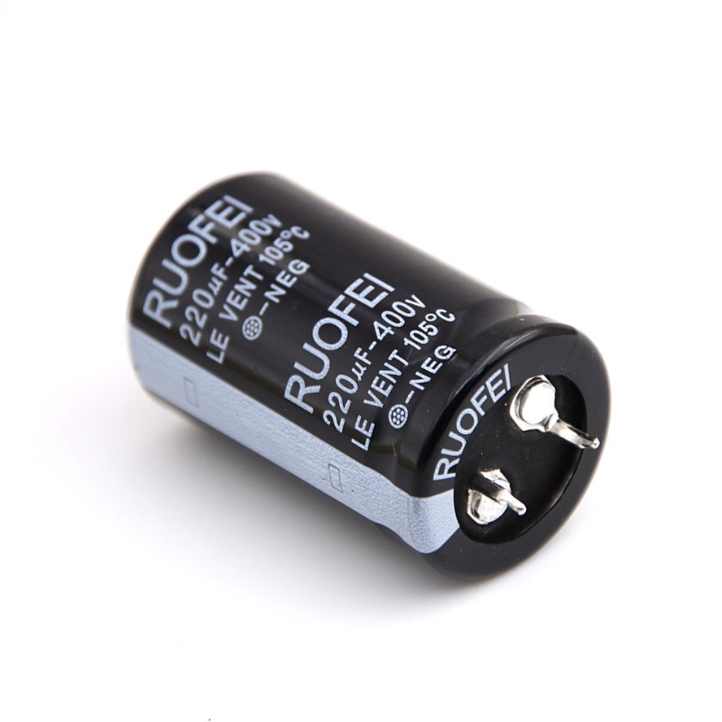 Ηλεκτρολυτικός πυκνωτής αλουμινίου RUOFEI snap-in 10V ~ 500V μεγάλη διάρκεια ζωής και υψηλή θερμοκρασία