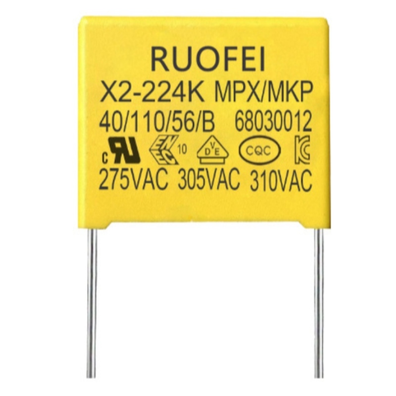 RUOFEI class X2 Film Capacitors 275V safety box capacitor AC mkp x2 πυκνωτής, με διάφορα πιστοποιητικά