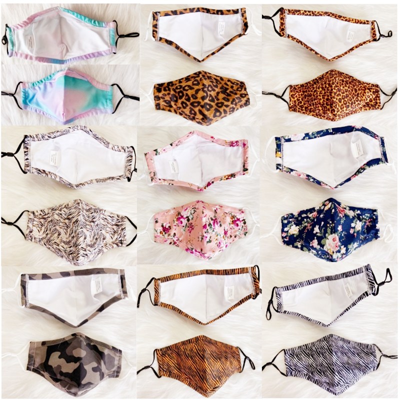 Μοντέρνα πολυεστέρα τυπωμένη μάσκα προσώπου Επαναχρησιμοποιήσιμη στοματική κάλυψη Μάσκα προσώπου με πλένεται στο ύφασμα