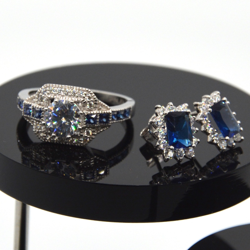 Ασημένια κοσμήματα Fashionsilvergealls Silverware Ring Necklace RFBSLTZ001