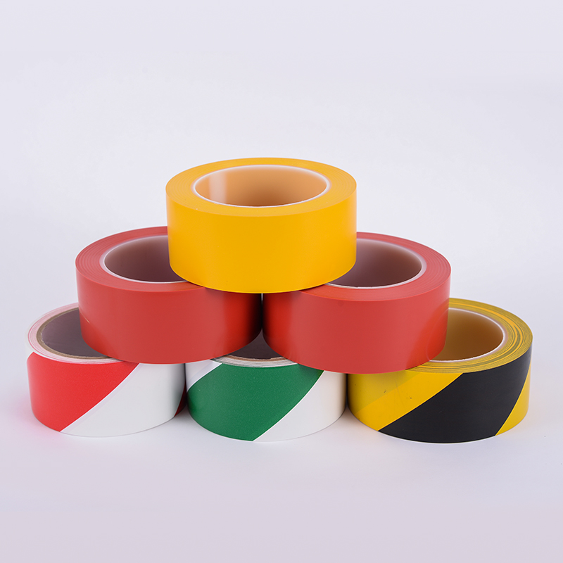 Ταινία ορίου ορίου ασφαλείας εδάφους προειδοποίηση αδιάβροχη ανθεκτική στη φθορά ταινία Yellow Black Zebra