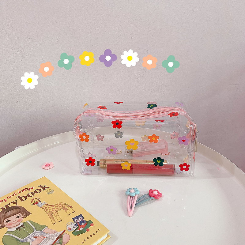 Ιαπωνία και Νότια Κορέα διαφανής αδιάβροχη τσάντα μακιγιάζ για γυναίκες φορητές τσέπες πλυσίματος κοριτσιών με μεγάλη χωρητικό...