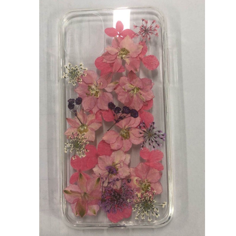 Drived Flower Epoxy Phone Case, Glitter Epoxy