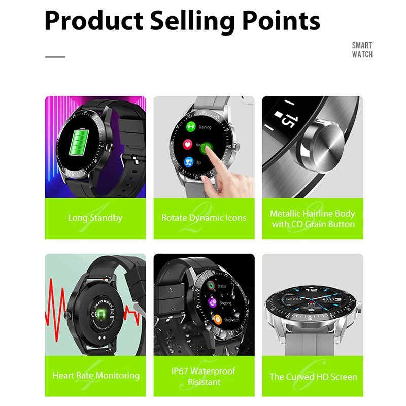 Muliti-λειτουργική έξυπνη ρολόι S11 Υλικό ψευδαργύρου