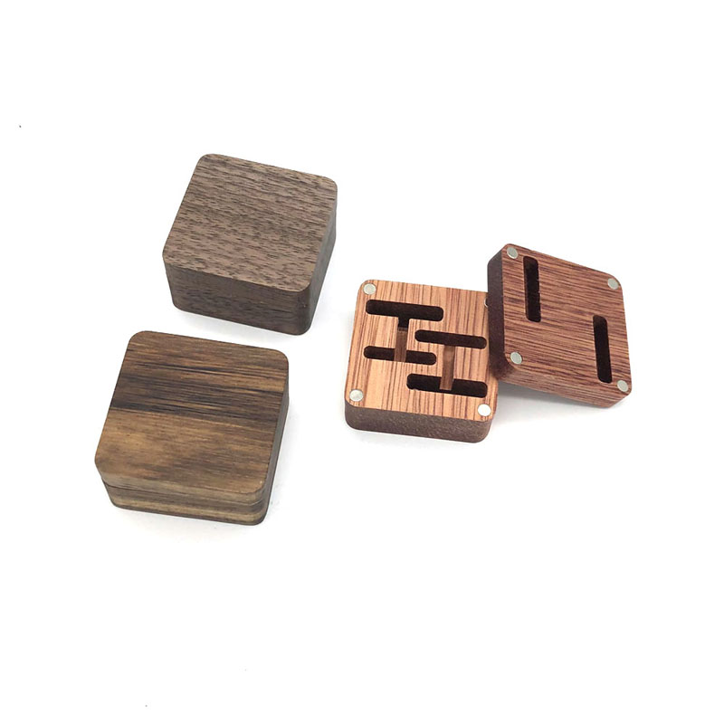 Bespoke Cufflink Naural Wood Συσκευασία δώρου