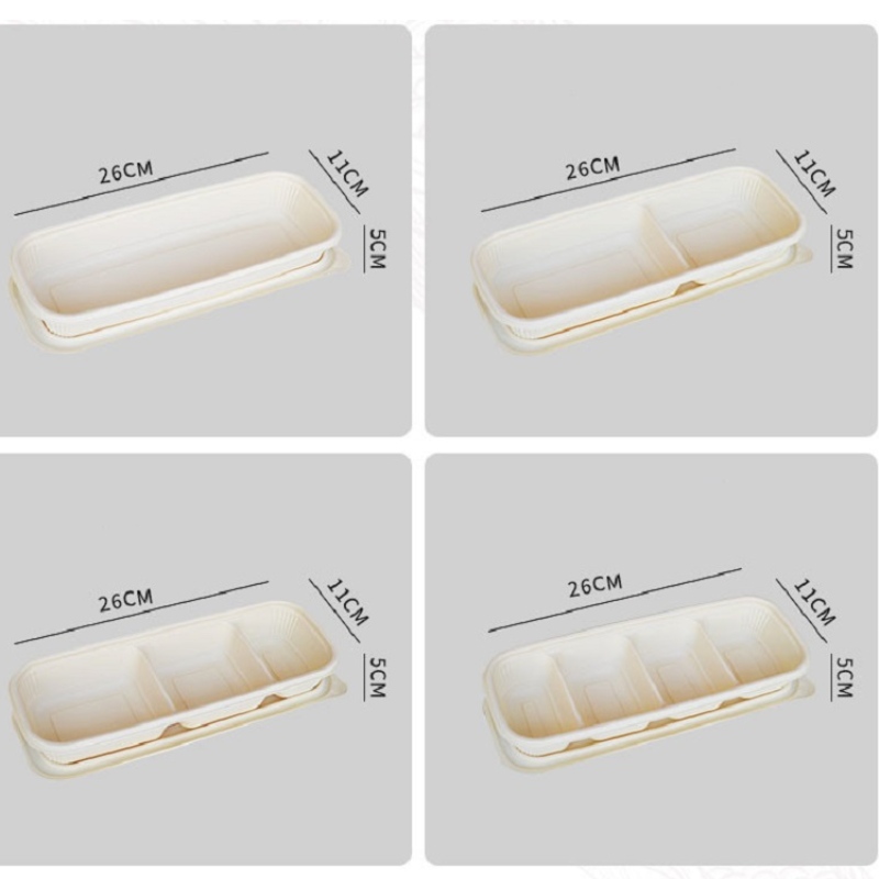 μίας χρήσης βιοαποικοδομήσιμο περιβαλλοντικό δοχείο τροφίμων αμύλου καλαμποκιού