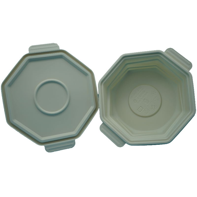 αεροστεγές μικροκυμάτων διαμέρισμα φιλικό προς το περιβάλλον καπάκι takeaway βιοαποικοδομήσιμα τρόφιμα συσκευασία αποθήκευσης τρο...