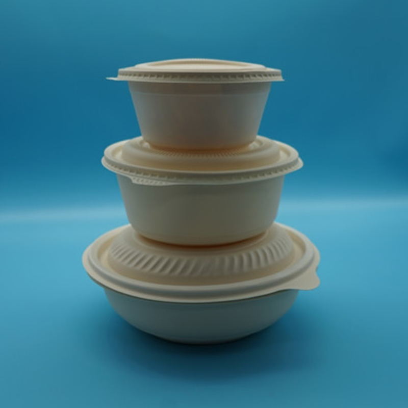 εστιατόριο βγάζει γρήγορα βιοαποικοδομήσιμα ζεστά διαμερίσματα μίας χρήσης φιλικά προς το περιβάλλον αεροστεγή δοχεία αποθήκε...