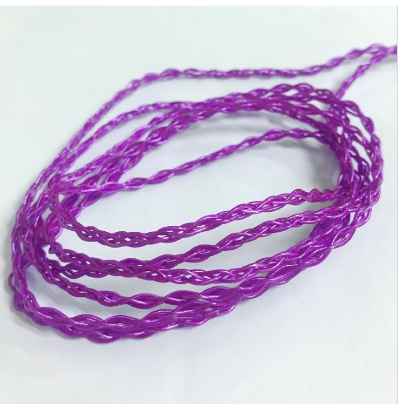 Προσαρμοσμένο καλώδιο ακουστικών από μωβ ασήμι 925