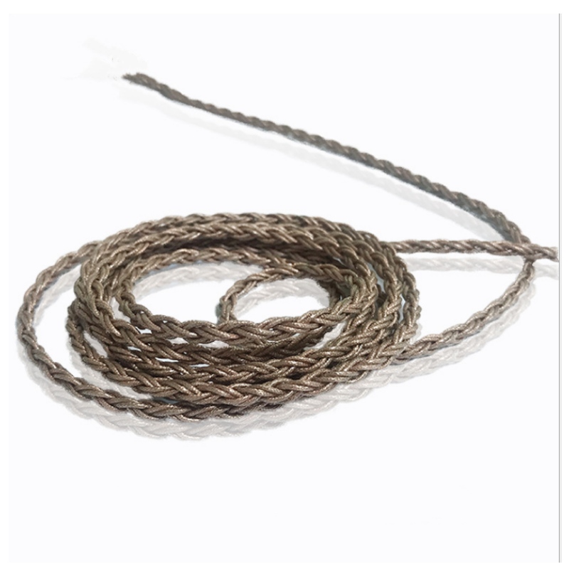 Ακουστικό 5N DIY σύρμα ακουστικών σύρμα 8 κλώνων μονόχρωμο χαλκό επιχρυσωμένο ασήμι σύρμα HiFi ακουστικό σύρμα