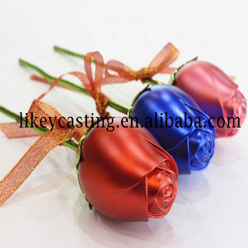 Γνήσιο εργοστάσιο OEM υψηλής πίεσης χύτευση αλουμινίου Διακόσμηση & δώρο Έργα τέχνης Αιώνια τριαντάφυλλο