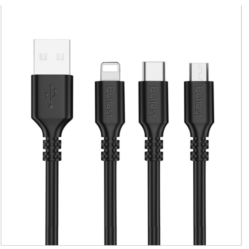 2Α Φόρτιση καλωδίου δεδομένων κινητού τηλεφώνου 2 σε 1 Τύπος-C Κινητό τηλέφωνο Καλώδιο δεδομένων γρήγορης φόρτισης ασφαλείας