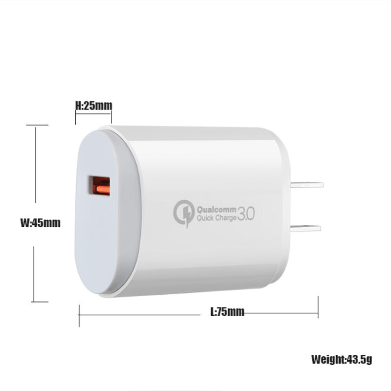 EU/US/UK PD 18W.3.0 ταχύ φορτιστή USB C Fast Charger καθολικός φορητός φορτιστής πολλαπλών ταξιδιών