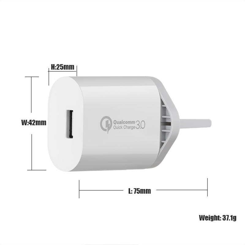 18W QC 3.0 USB Wall Travel Charger Adapter Fast Mobile Phone Charger multi port usb charger
