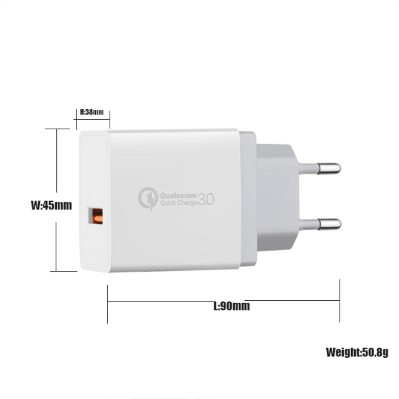 Fast Charger UK Plug Usb Wall Charger για iPhone UK Plug QC3.0 USB Travel Charger