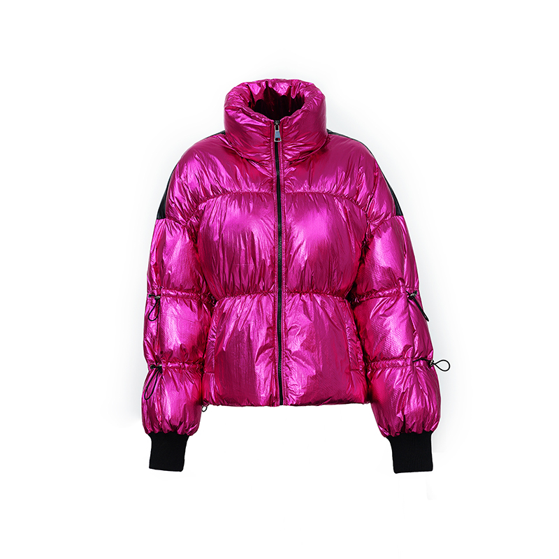 Γυναικείο μεταλλικό ζεστό παλτό \/ πουκάμισο