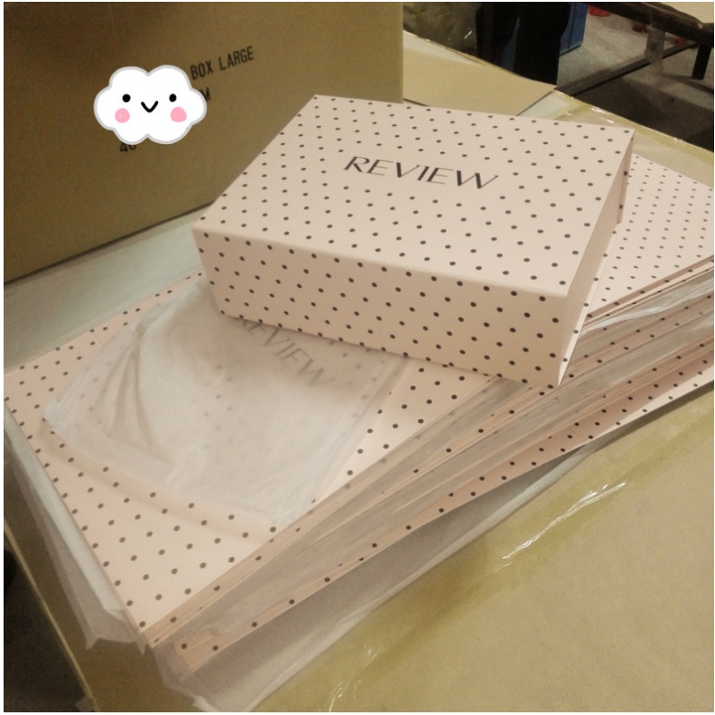 Pink Collapsible Box with Magnetic Closure Durable Storage Box