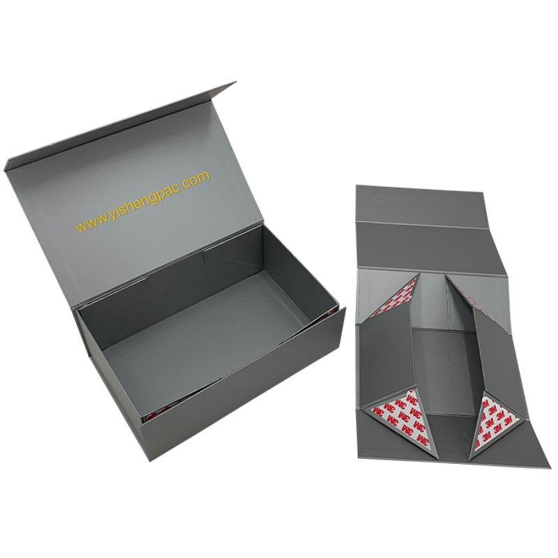 Dark Grey Folding αποθηκευτικό κουτί Προσαρμοσμένο κουτί Συσκευασία δώρων