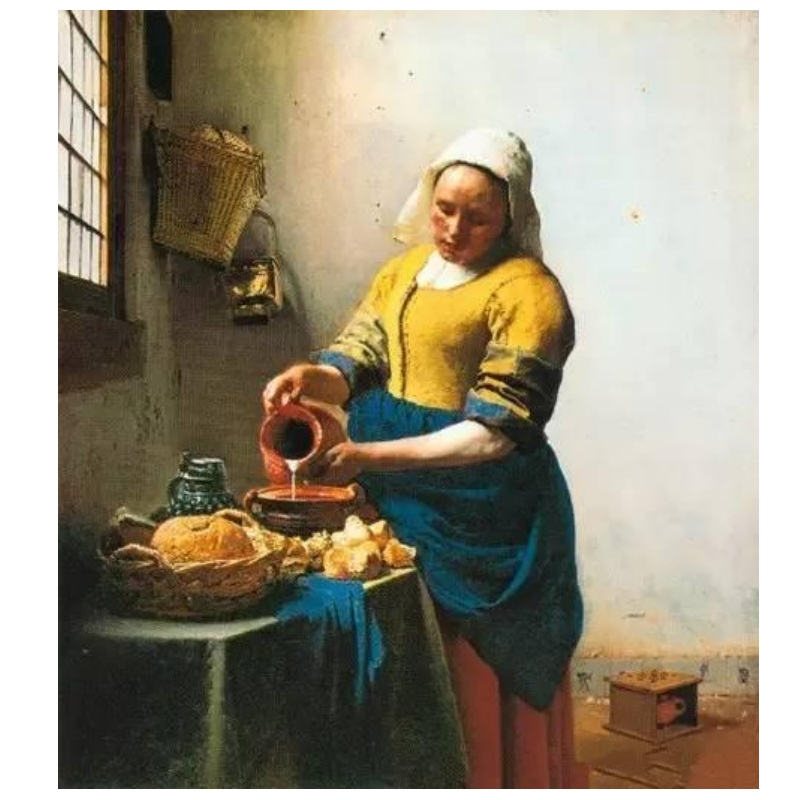 Χρήσιμη κάρτα Johannes Vermeer Painting, πρόσκληση κάρτα περιλαμβάνει λευκούς φακέλους.Προσαρμοσμένο σχέδιο