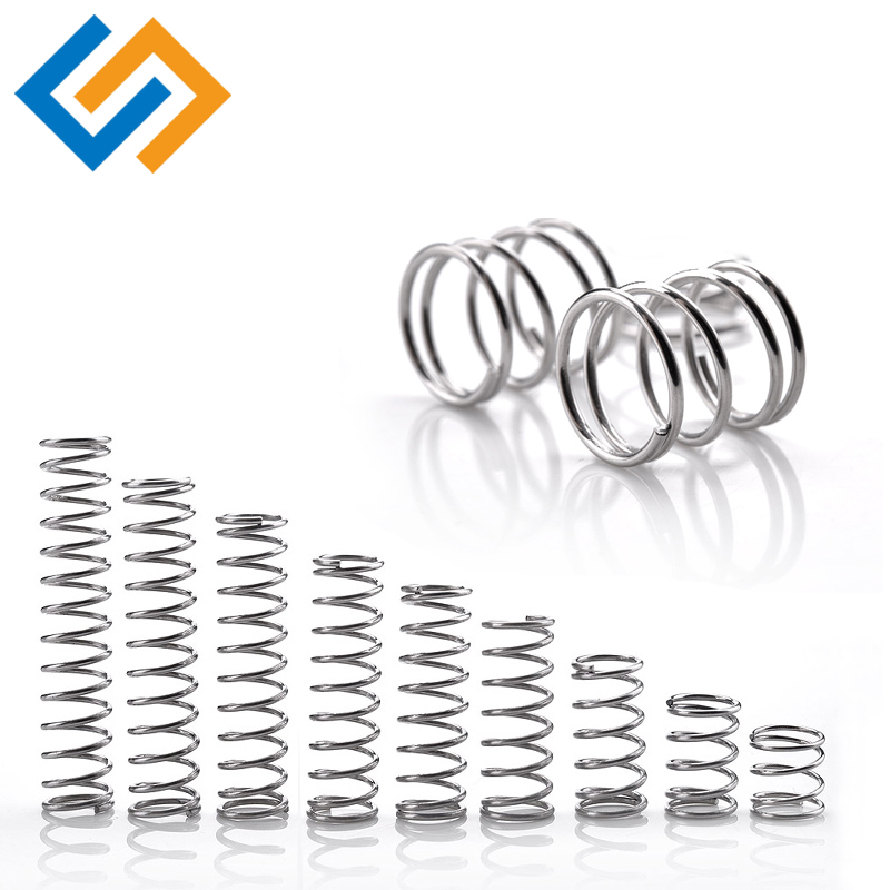 Μικρή ελατήριο συμπίεσης από ανοξείδωτο χάλυβα