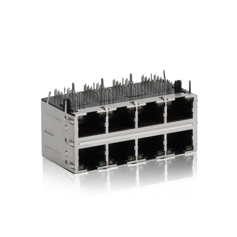 RJ45,2X4(φίλτρο),LED,θήκη ασπίδων