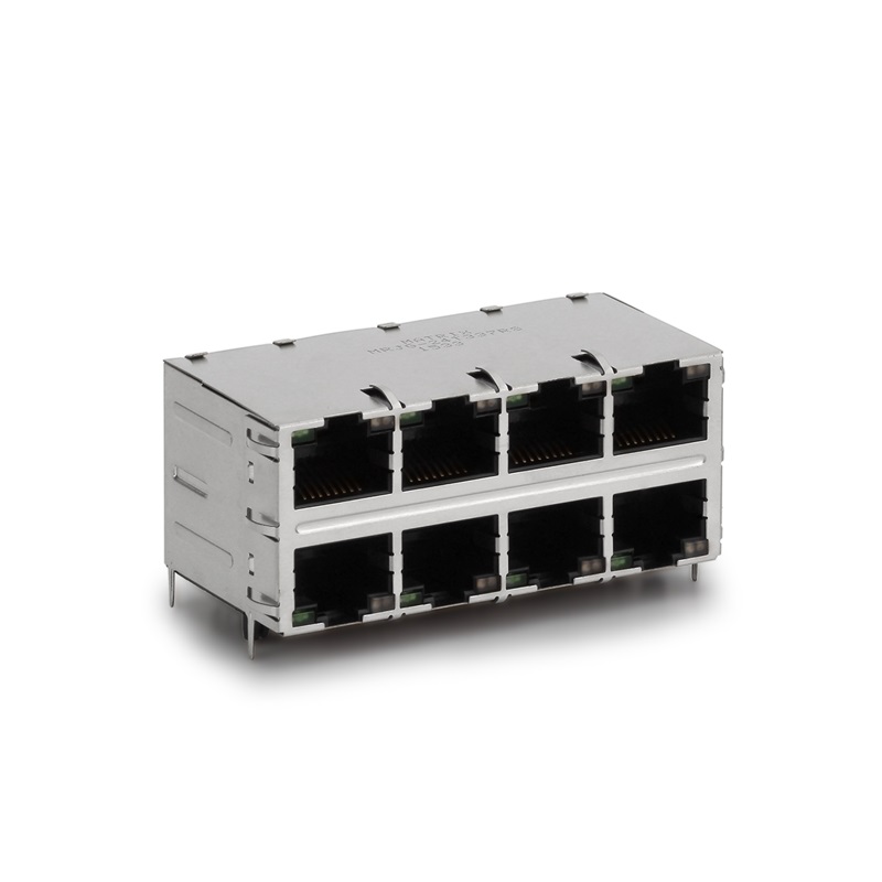 RJ45,2X4(φίλτρο),LED,θήκη ασπίδων