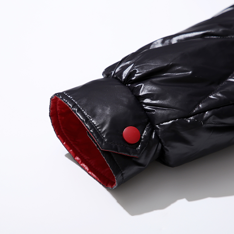 Γυναικεία χιτώνα με μακρύ ζεστό παλτό με μη αποσπώμενη κουκούλα